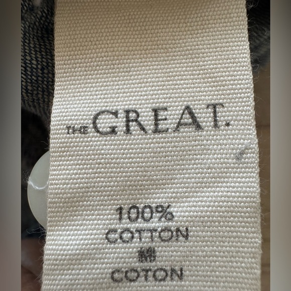 THE GREAT EMBROIDERED HEART BUTTON DOWN DENIM BLOUSE 2 - Picture 11 of 11